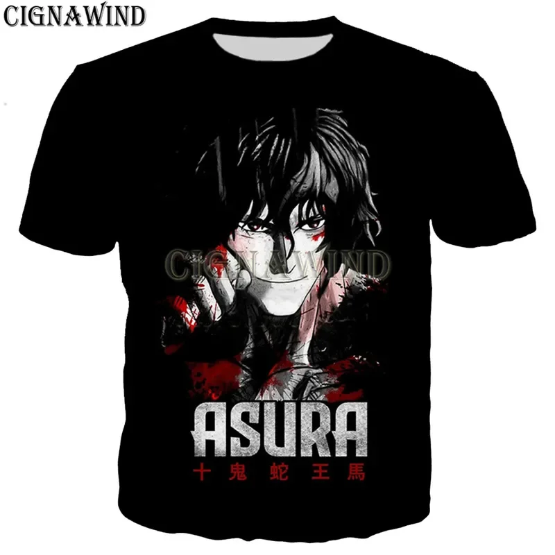 Popular Anime Kengan Ashura T Shirt Men/women 3D Printed T-shirts Casual Harajuku Style Tshirt Streetwear Tops