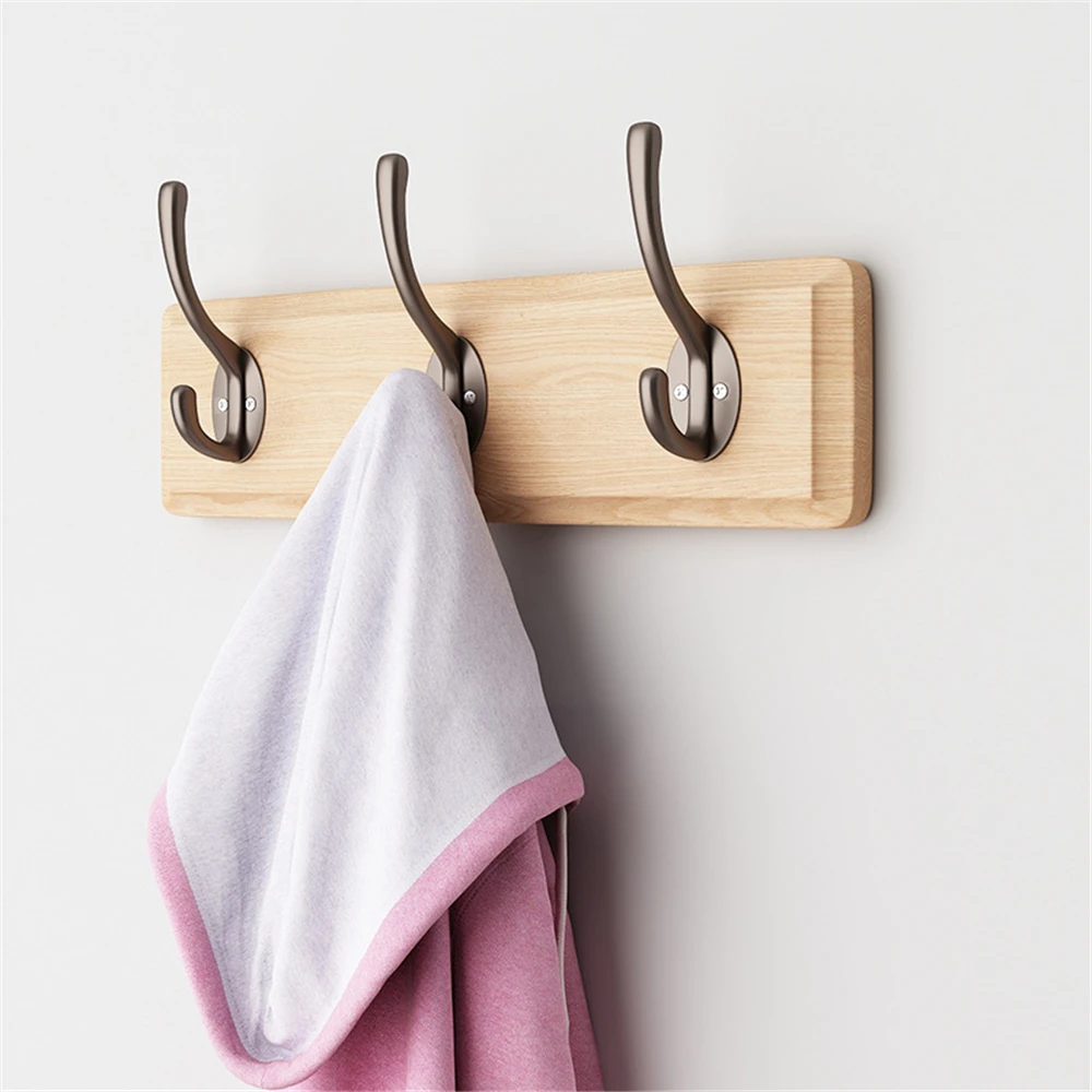 

Nordic Wall Hook Wood Coat Hook Robe Rack Bathroom Hanger Hook for Decor Kitchen Bathroom Accessories Hanging Hooks for Towel