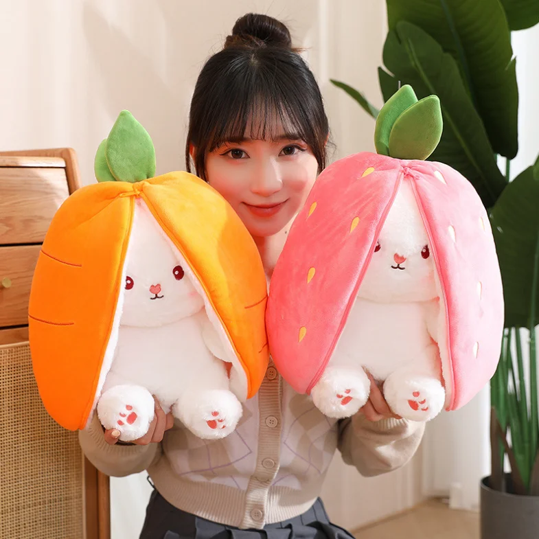 Easter Cute Bunny Plush Baby Toys Long Ears Rabbit Doll Soft Plush Toys Rabbit Stuffed Soft Toy Throw Pillow For Women Children