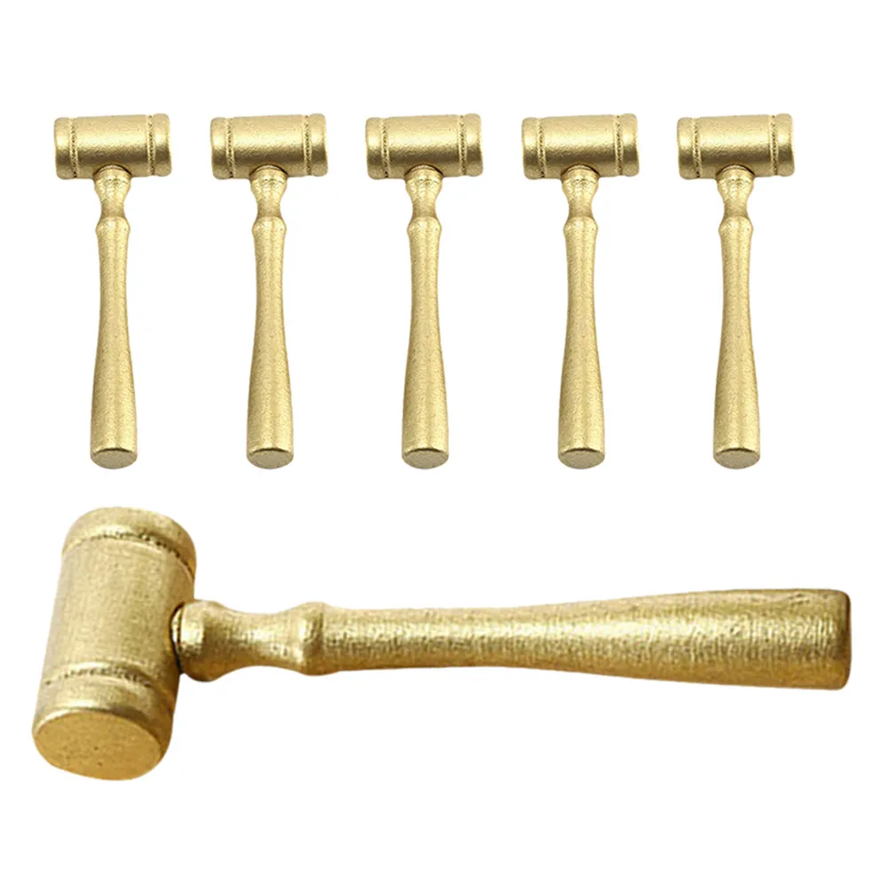 

Набор из 6 миниатюрных деревянных судейских молотков из лотосового дерева для детских ролевых игр, реквизит для юристов, аукционеров, костюмированных вечеринок, сувениров, для класса