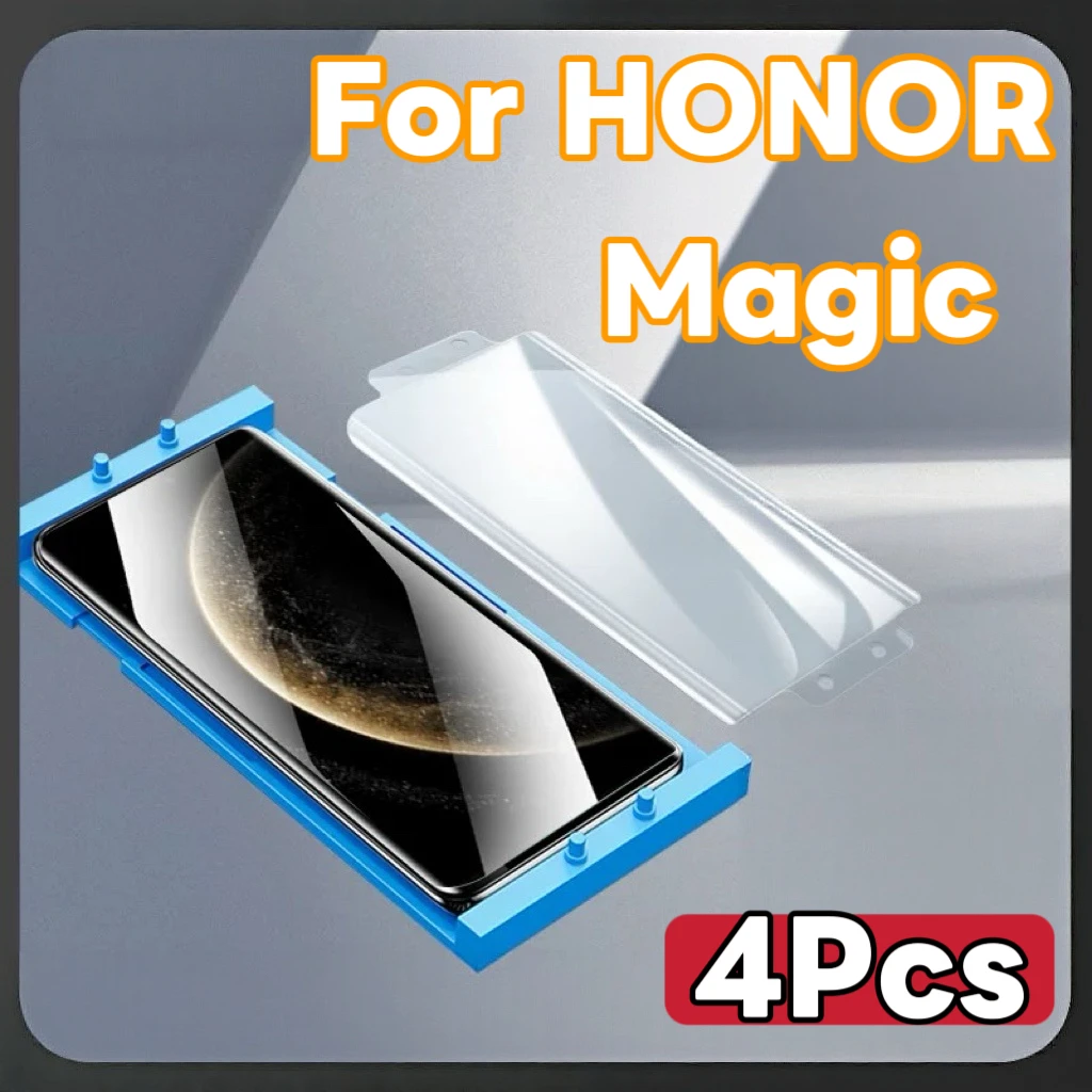 

4-Pack High-Definition Screen Protector for Honor Series – Non-Tempered Glass Magic 7 6 5 4 3 Honor 400 300 200 100 Pro