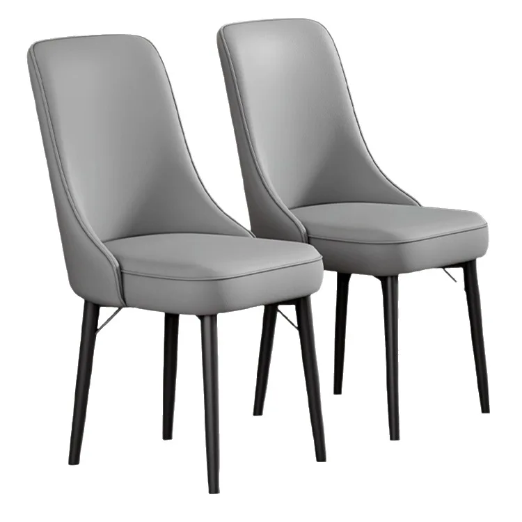 Household restaurant dining chair stool, hotel leather back chair dining table