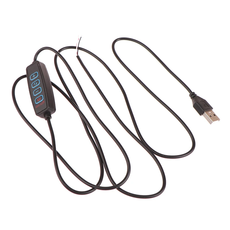 1.5M USB 5V LED trójkolorowy ściemniacz kabel przełącznika ściemniacz 4-kontroler klucza 2CH dla niskiego napięcia LED ct Bicolor Light