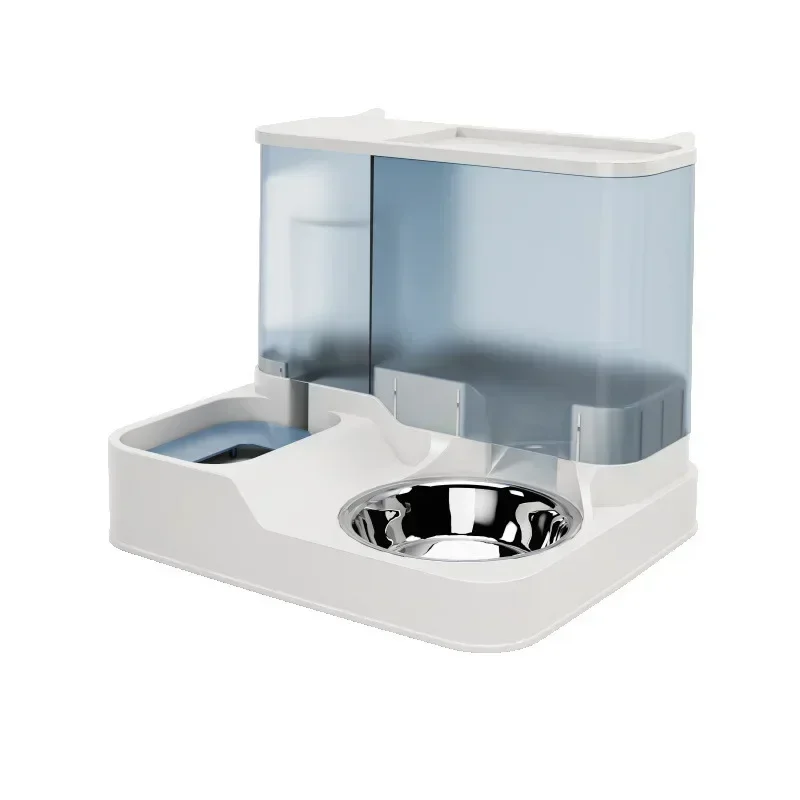 

For Large Capacity Automatic Cat Food Dispenser Drinking Water Bowl Pet Supplies Wet and Dry Separation Dog Food Container