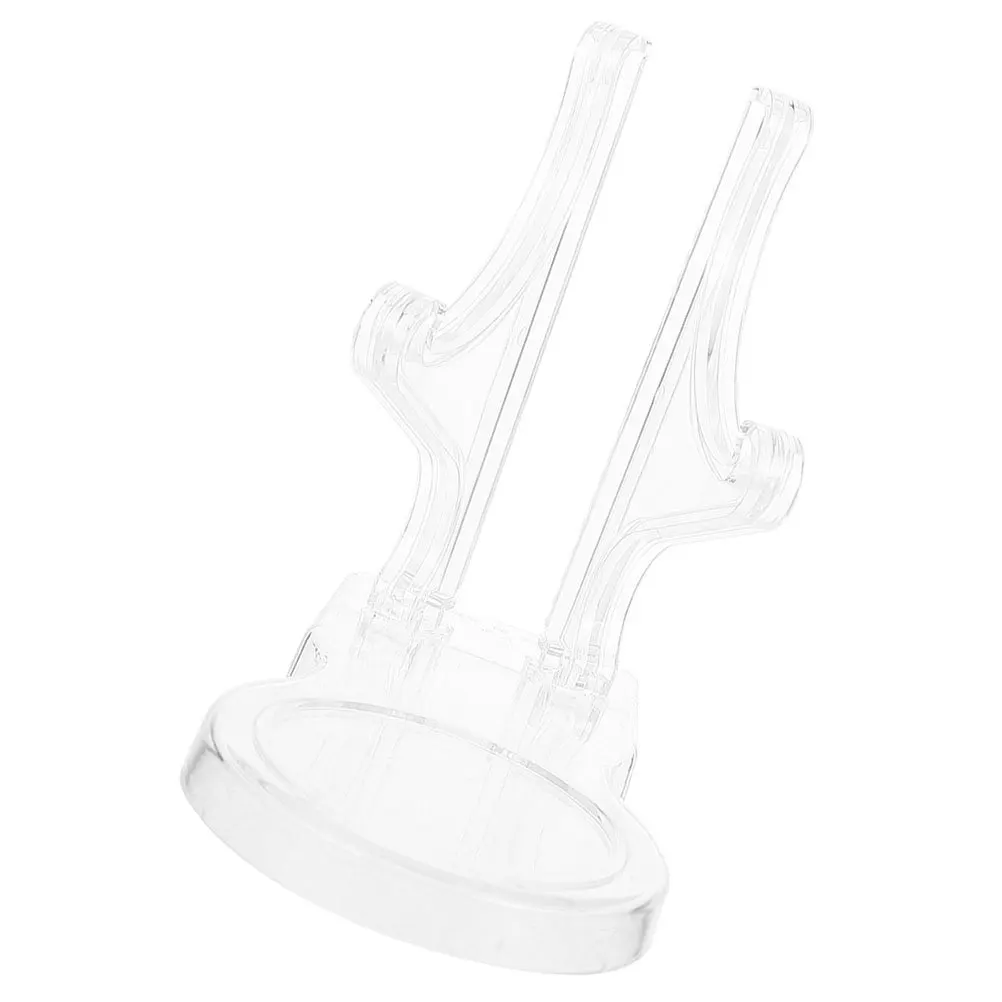 

Clear Acrylic Teacup Saucer Display Rack Compact Transparent Coffee Mug Holder Kitchen Storage Organizer Stand