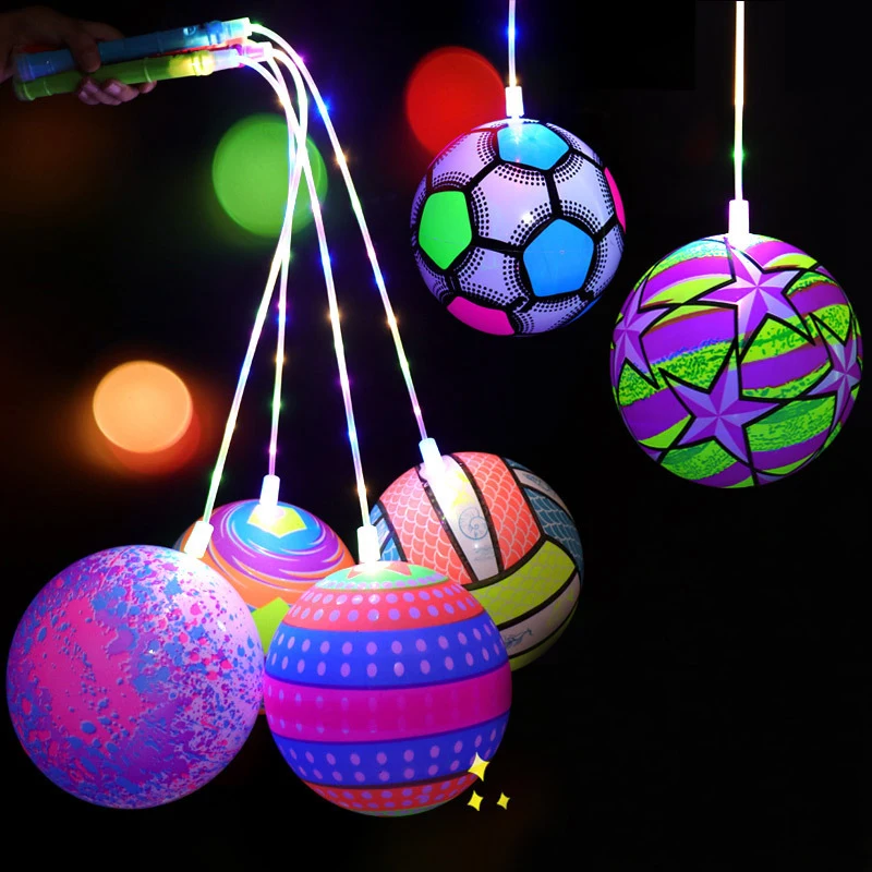 

Luminous Inflatable Toys Bouncy Ball Luminous Flinging Ball Fitness Ball Inflatable Bouncy Ball Children Interactive Game Toys