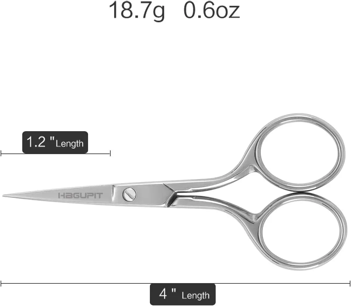 Precision Embroidery Scissors for Sewing, Thread Snipping, and DIY Crafting with Sharp Pointed Tips