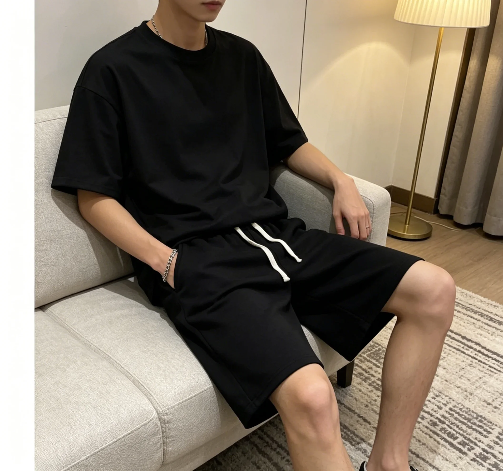 Herren-Sportmode, lässige Strickshorts, Sommer-Bestseller für Damen und Herren, geeignet zum Ansehen der Fußball-Weltmeisterschaft – Detail 4