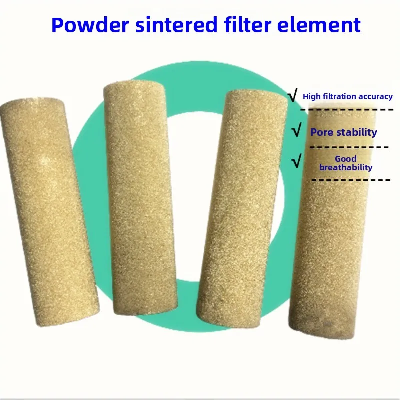 Custom Copper Sintered Filter Disc Stainless Steel Powder Filter Rod JS Hex Cylinder