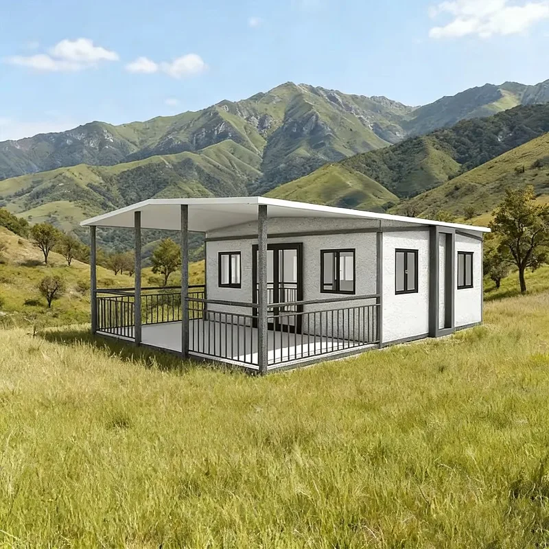Luxury Mobile Foldable House Manufacturers Long Lifespan Expandable House Earthquake Rebuild Refugee Folding House