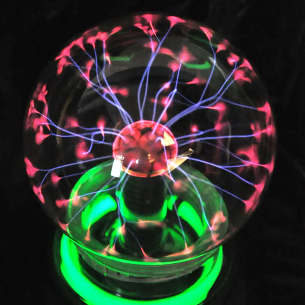 

220 В 4-дюймовый электронный музыкальный статический плазменный шар, интерактивная сенсорная сфера, научный дисплей, украшение для спальни и офиса