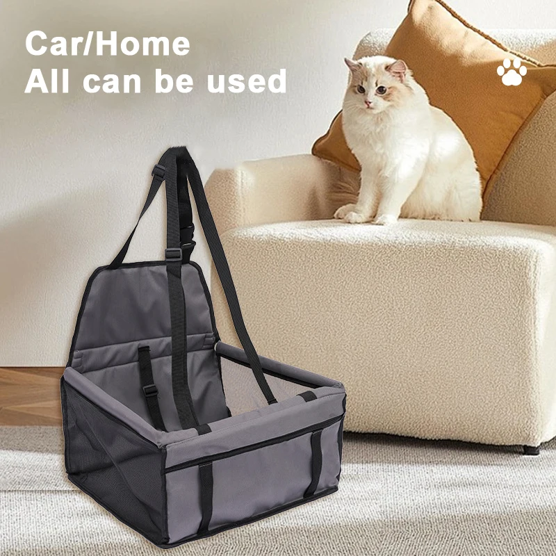 Dog Car Seat Cover Folding Hammock Pet Carriers Bag Basket Carrying for Cats Stable Foldable Travel Pet Dog Car Seat view 6