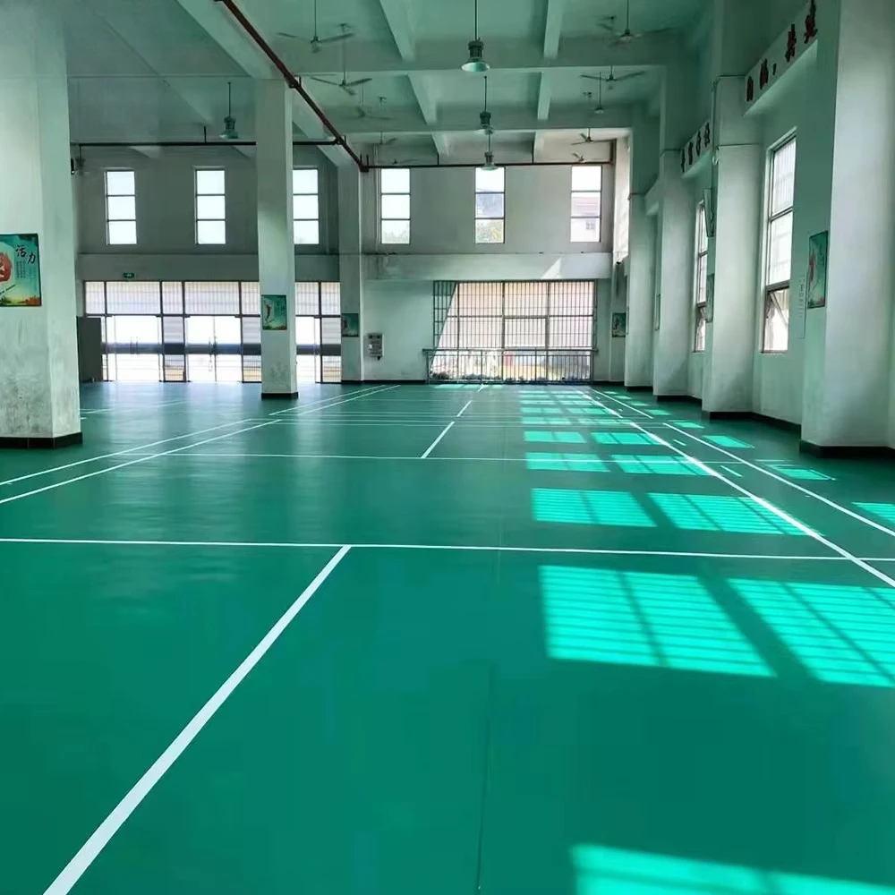 Custom PVC Floor Easy-to-Install Outdoor Flooring Basketball Gym Playground Volleyball Floor Mat Badminton Pickle Ball