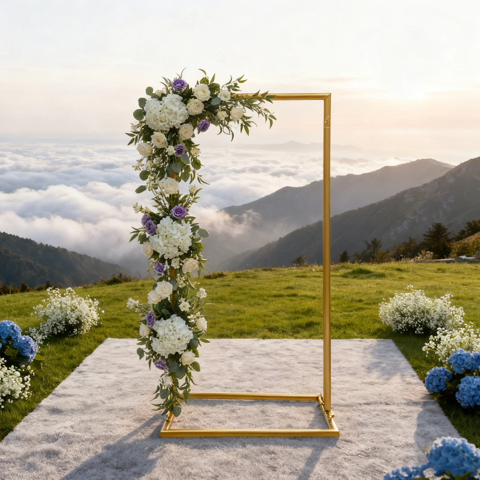 

1 шт. Стальная свадебная арка - устойчивая, долговечная, устойчивая к ржавчине - украшение для вечеринок, романтический фон для свадебных торжеств