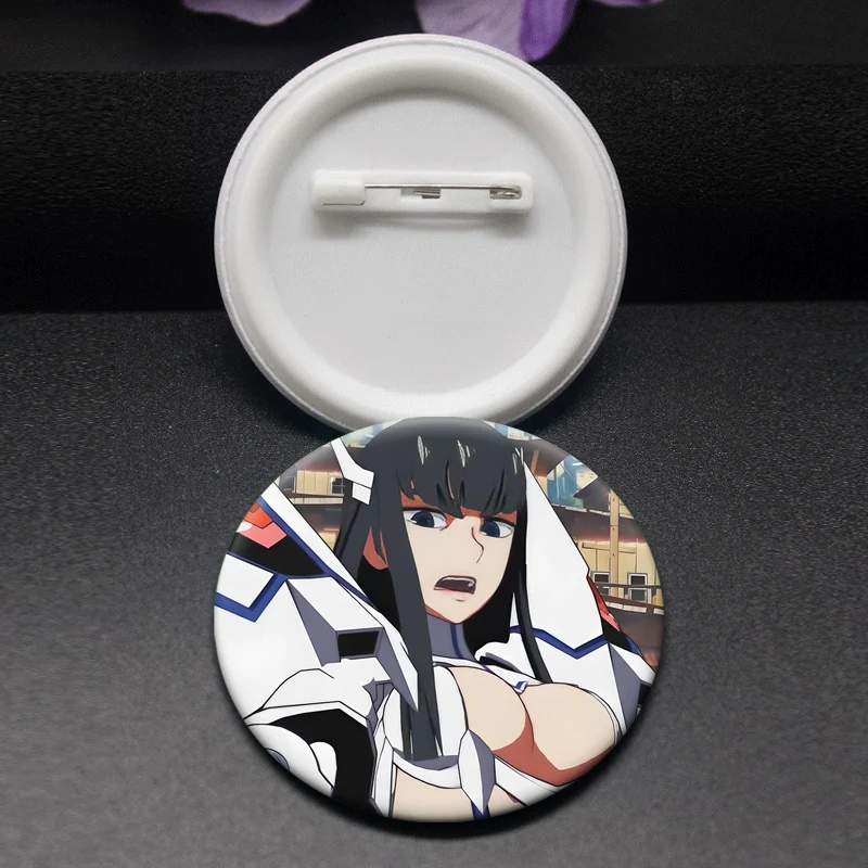 Matoi Ryuuko Comic Brooches for Backpack Decoration Anime Kill La Kill Lapel Pins Fashion Cartoon Badge Bag Clothes Accessories
