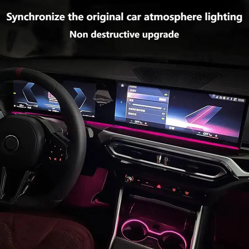 LED für BMW Instrument Umgebungsbeleuchtung für BMW 2/3/4/7 Serie X5 X6 X7 M3 M4 G20 G22 G80 G82 Gebogenes Display Umgebungsbeleuchtung – Detail 10