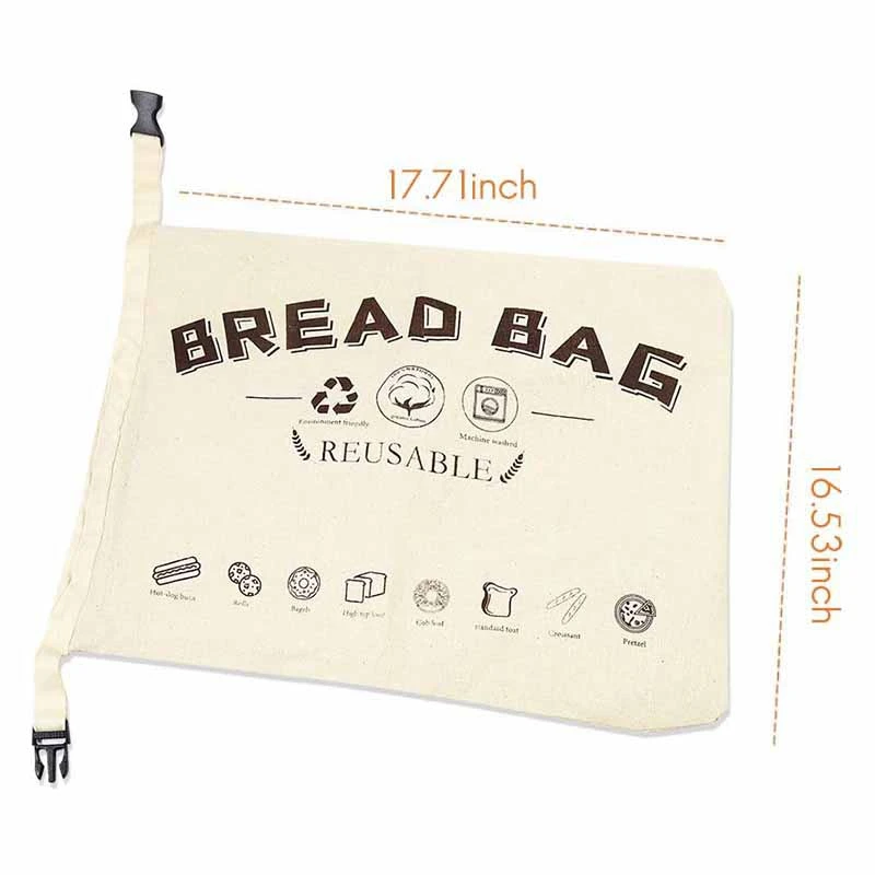 Bread Bags,Reusable Bread Bag For Homemade Bread, Organic Cotton Linen Bread Bags, Gift For Bread Maker