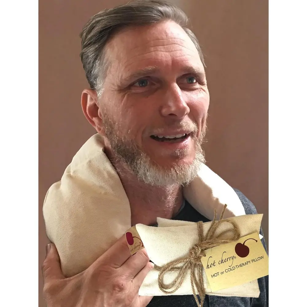 

Подушка Cherry Pit — натуральный джинсовый материал, пригодный для микроволновой печи/холод, устойчивый к теплу/влажнему упаковке, облегчение боли в плечах, моющийся спа-подарок