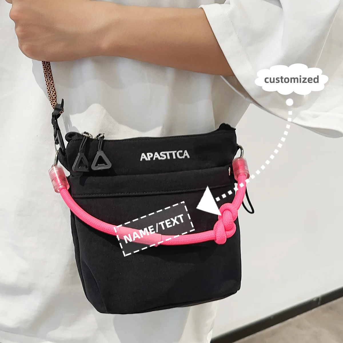 

Высококачественная сумка-мессенджер с логотипом для мужчин и женщин, японская сумка-мессенджер, универсальная маленькая сумка на плечо, сумка для мобильного телефона своими руками