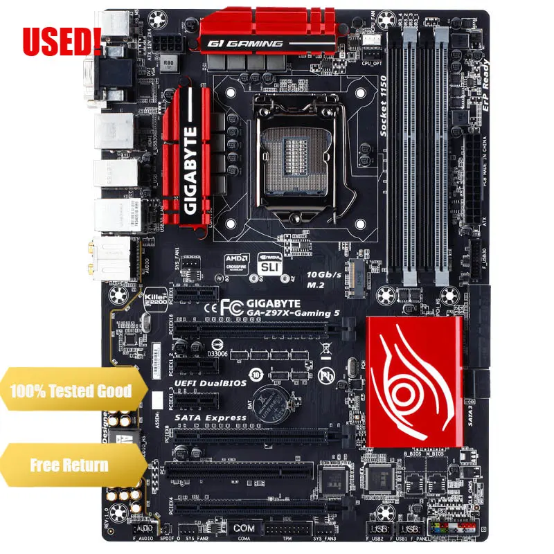 Imagem -03 - Gigabyte Z97x Gaming Computador Usb3.0 Sataiii Placa-mãe Lga 1150 Ddr3 Z97 Desktop Mainboard