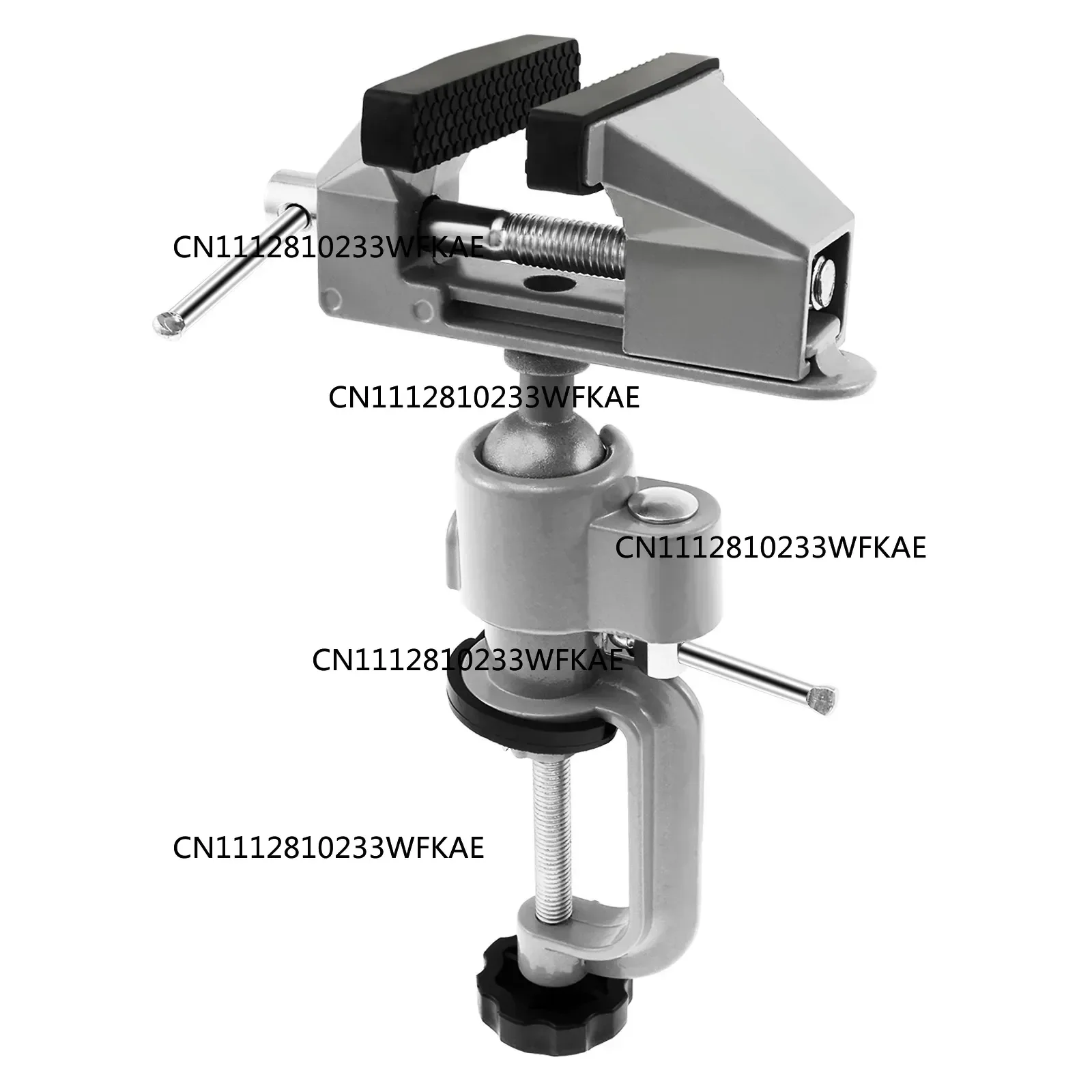 Tabletop Clamp Vice 360° Rotatable Table Vise Aluminium Alloy Work Bench Vise Portable Mini Bench Clamp Fixed Tool for Drilling
