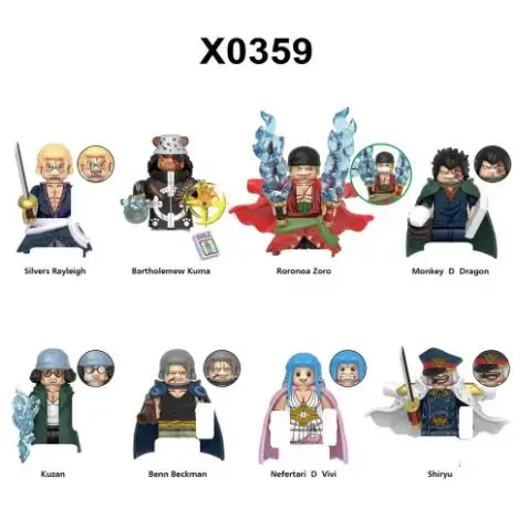 Bandai ONE PIECE Dragon Ball Super Mini Figure Set van 8 Wukong-personages WM6185 WM9183 WM6179 WM6180 WM6181 Verzamelbaar speelgoed