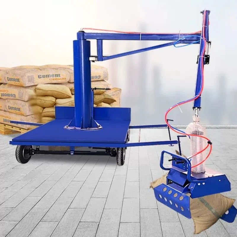 Pneumatic mechanical gripper mobile balance crane unloading booster robotic arm hydraulic cement handler