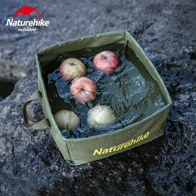 Naturehike Outdoor collapsible square bucket large capacity portable storage bucket home travel bucket image 3