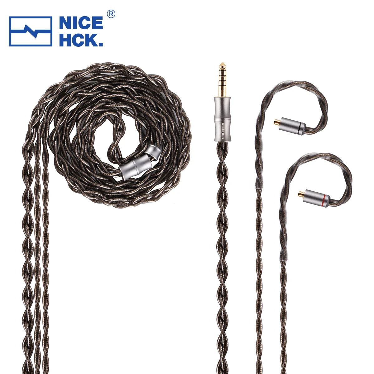 NICEHCK DuskSky HiFi-kabel 5 materialen Gemengde oortelefoon Upgrade audiofiele draad 4,4 mm plug PentaconnEar-connector voor Pilgrim