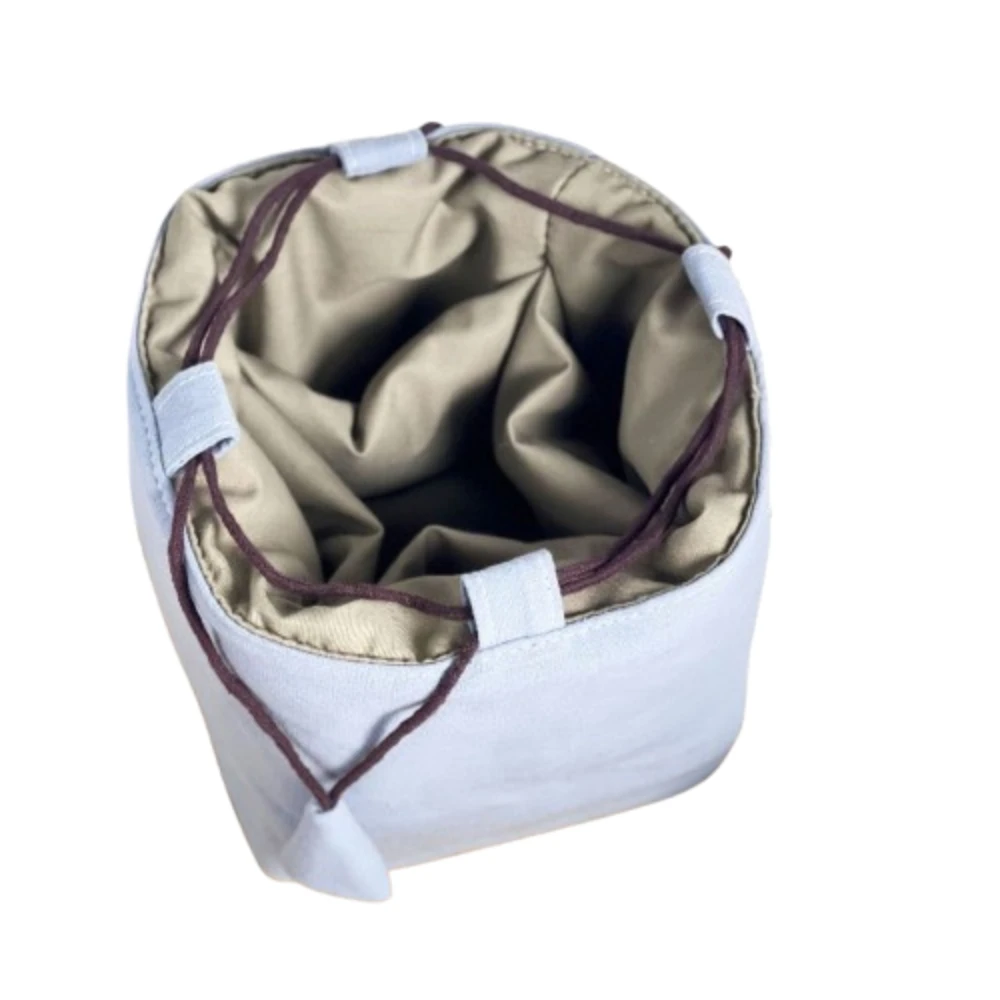 Chinese Style Tea Set Organizer Bag Embroidered Breakage-proof Teacup Drawstring Cloth Pouch Tea Ceremony Accessories Portable