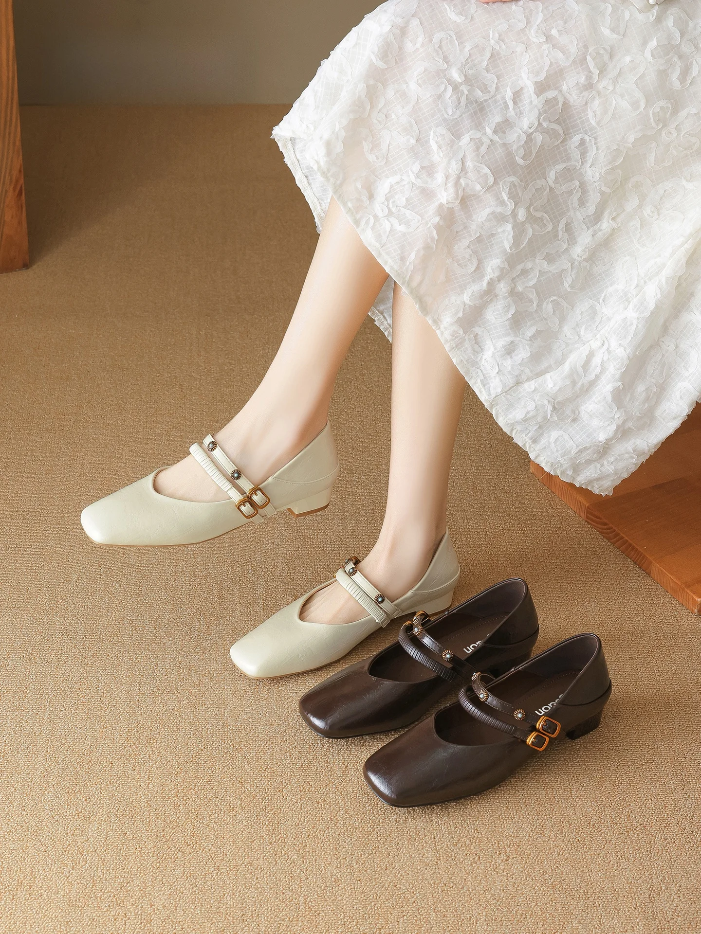 agsdon-brown-mary-jane-oes-women's-2026-new-spring-ballet-flat-head-small-leather-oes-slip-on-faion-single-oes