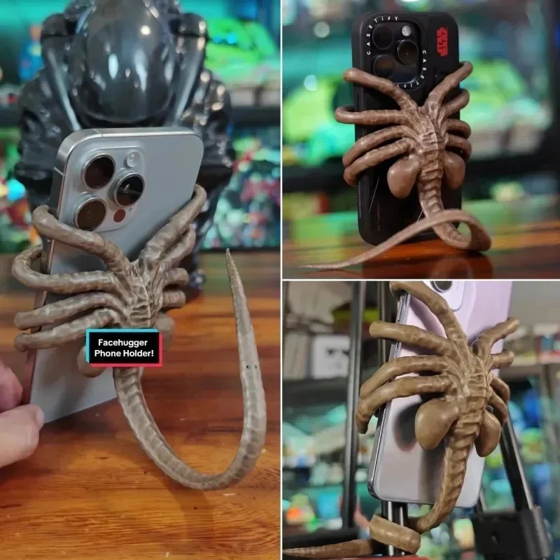 Science Fiction Thriller Movie Facehugger Phone Holder Alien Mobile Phone Stand Desktop Universal Support Stand Phone Holder