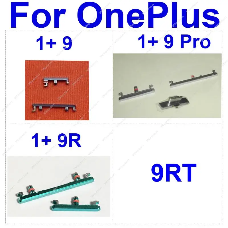 For OnePlus 1+ 9 9Pro 9R 9RT 5G ON OF Power Volume Button Mute Side Key Flex Ribbon Replacement