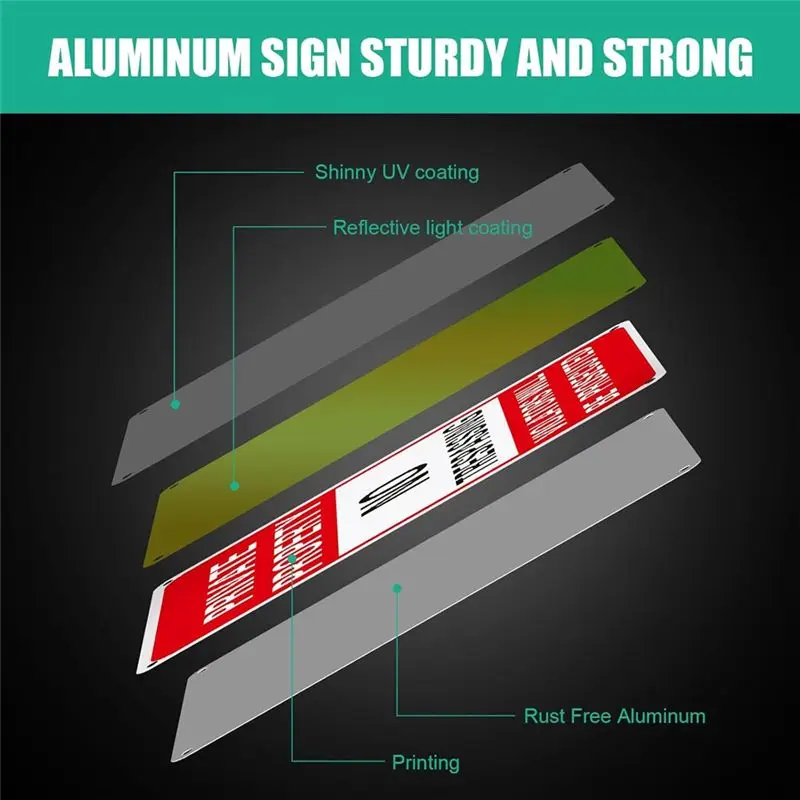 BAAJ-20Piece Sign Metal Violators Be Prosecuted Aluminum Weatherproof Suitable For Indoor Or Outdoor Use A
