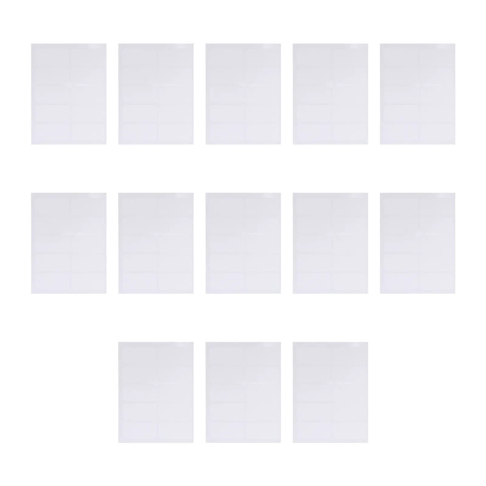 

10Sets Self-Adhesive Name Tags Erasable Portable Blank Label Stickers for Fridge Home Decor Refrigerator