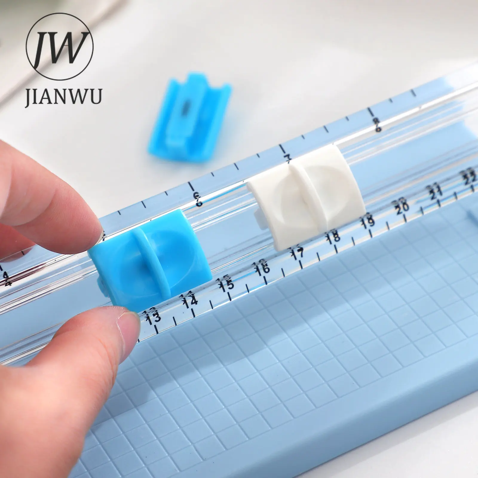 JIANWU Cute Multifunction Journal Paper Cutter DIY Student Handmade A5 Bidirectional Cutter Knife Art Tool Stationery Supplies