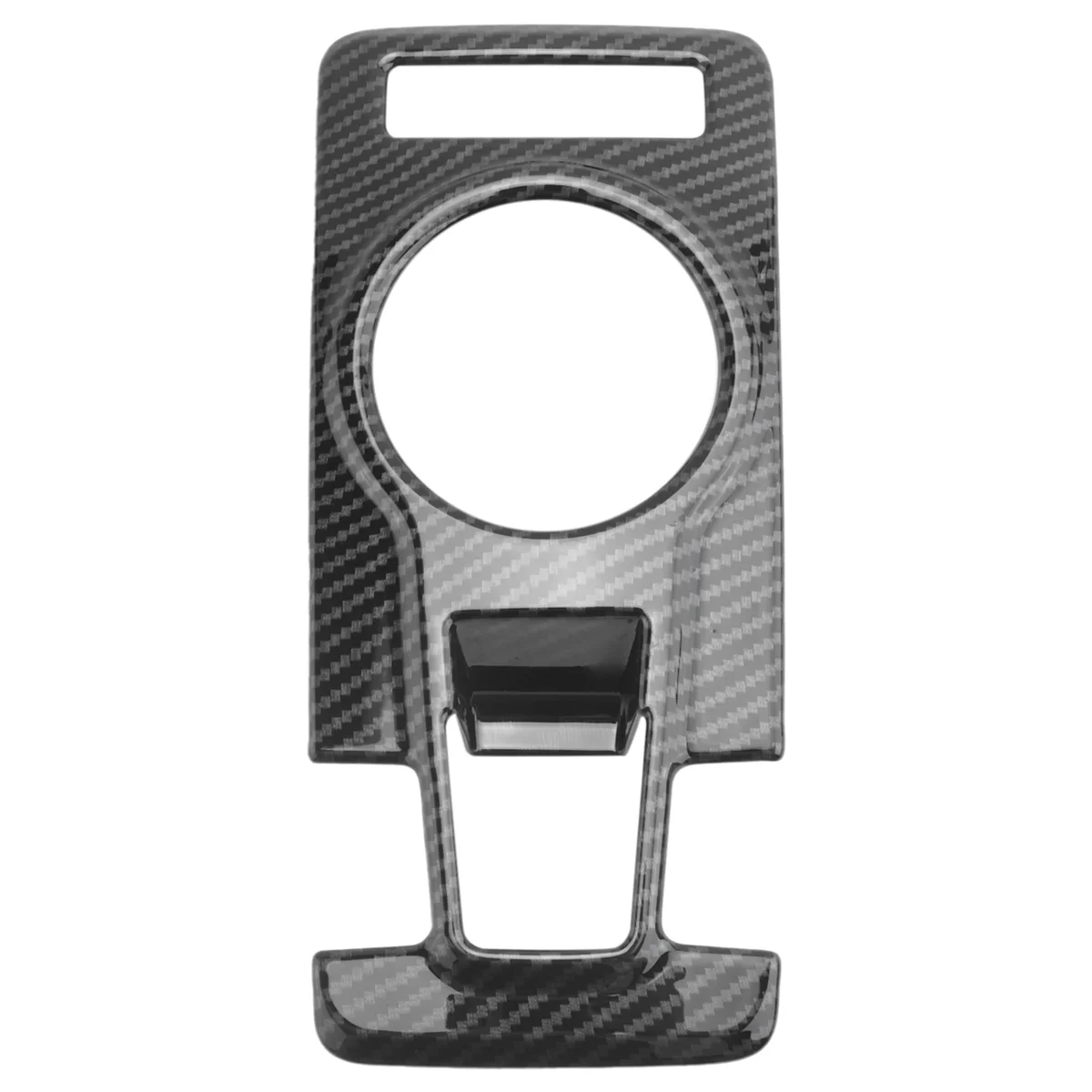 N29R_RB Carbon Fiber Car Center Console Shift Panel Cover Trim for Kia