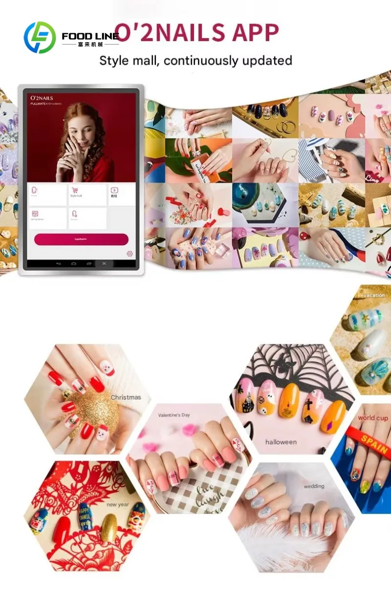 Customized Wholesale Commercial 3D Nail Printer Machine Good Price WiFi Connectivity for Nail Art Printing