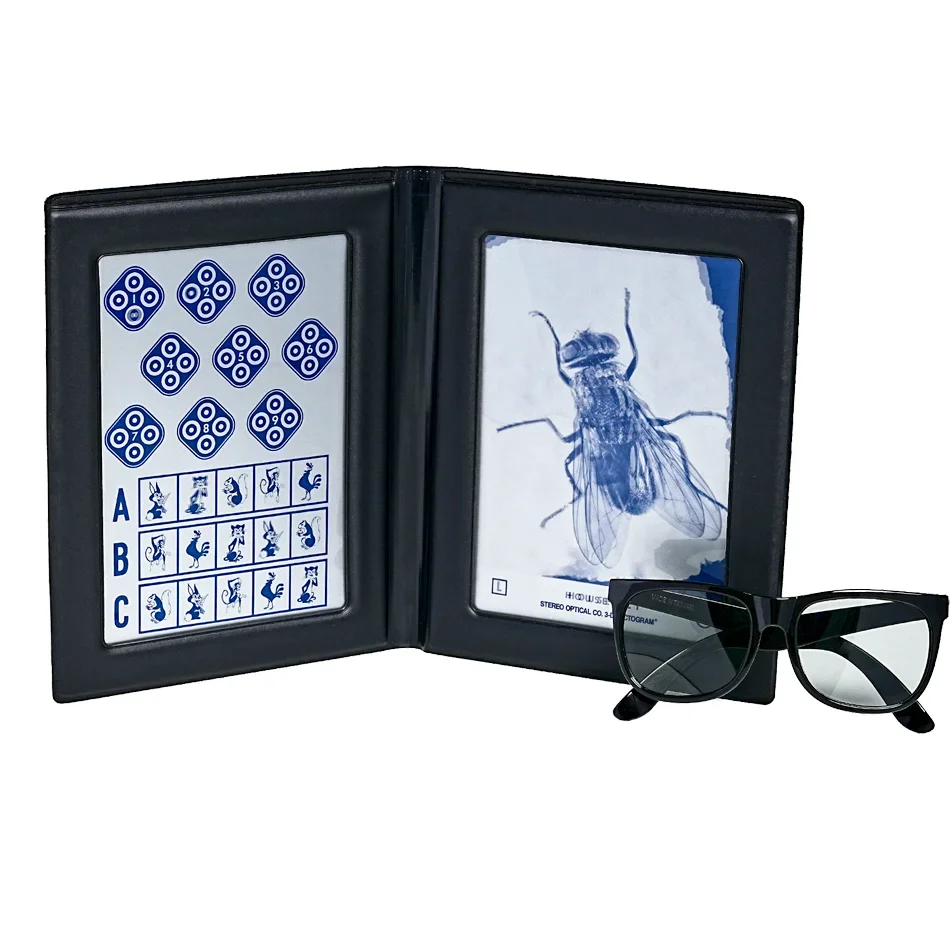 Optical Equipment Optometry Stereo Fly Vision Test (SO001) for Evaluation of Gross Stereopsis and Fine Depth Perception