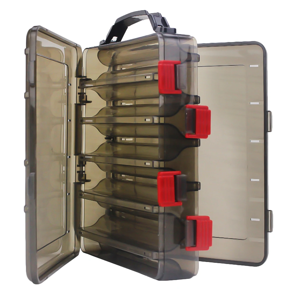 

1pc Fish Bait Storage Box Waterproof Pvc Silicone Lure Holder Double Layers Fishing Accessories Case For Angler (10