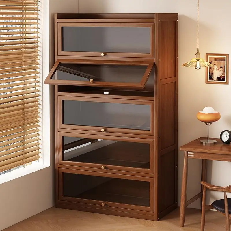 Nanzhu Bookshelf Floor Shelf Multi-layer Multifunctional Locker Home Living Room Book Storage Cabinet Student Bookcase
