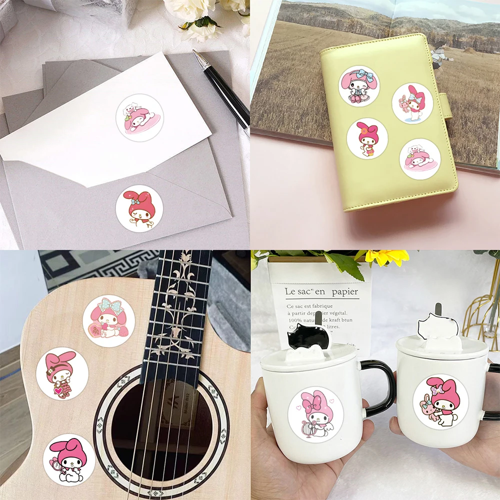 500pcs/roll Kawaii Cartoon Sanrio My Melody Stickers Graffiti Sealing Decal DIY Phone Water Bottle Diary Funny Anime Sticker Toy