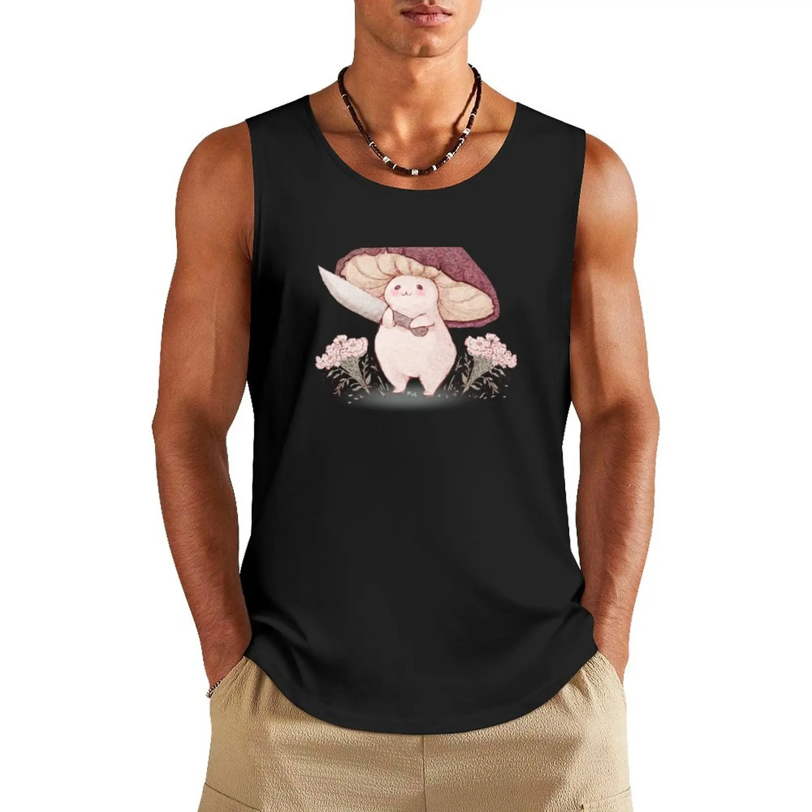 

Let me see what you have little Mushroom (no text) Tank Top gym shirts Bodybuilding shirt