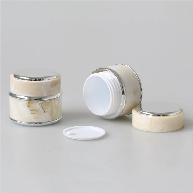 1PCS 15ML Marble Pattern Cream Bottle Portable Nail Polish Bottles Refillable Travel Size Empty Perfume Sprayer Distributor