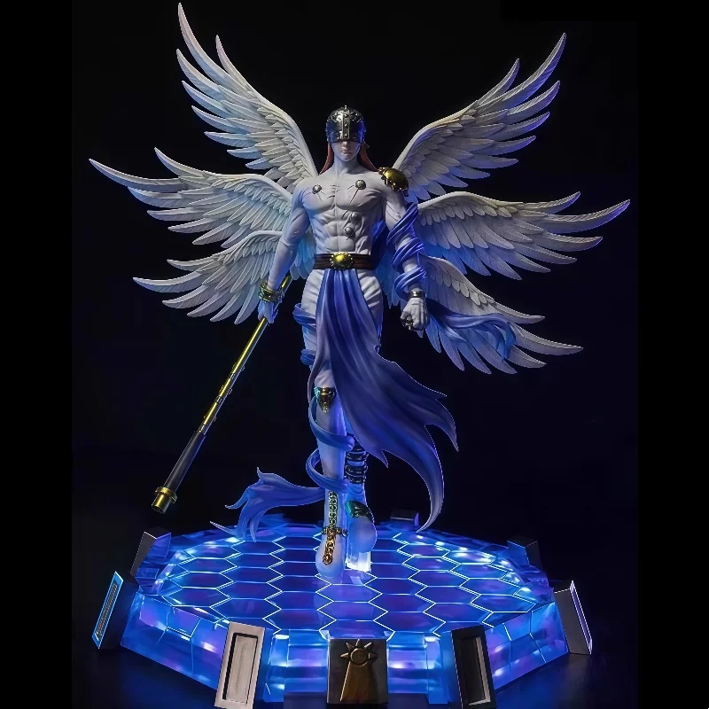 Monstruo Digital Gk, Altar de Luna, Ángel, bestia, Hada, bestia, estatua brillante, modelo en caja, figura coleccionable de Anime, origen japonés