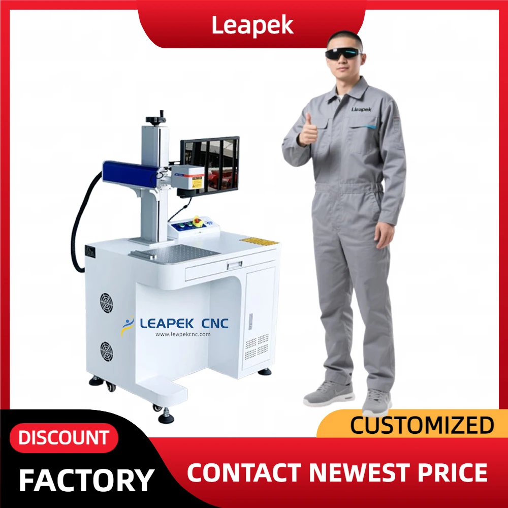 100 Watt Metaal Roestvrij Staal Messing Mopa Fiber Laser Marker Graveren Markering Etsmachines Prijs