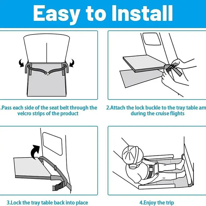 Extensión de asiento de avión para niños, reposapiés plegable, reposapiés portátil, cama cómoda y fácil de usar