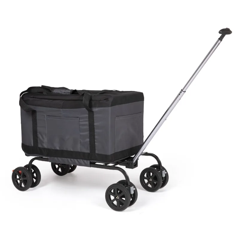 Airline Approved Foldable Travel Stroller Rolling Cat Pet Dog Tote Bag with Dog Wheel