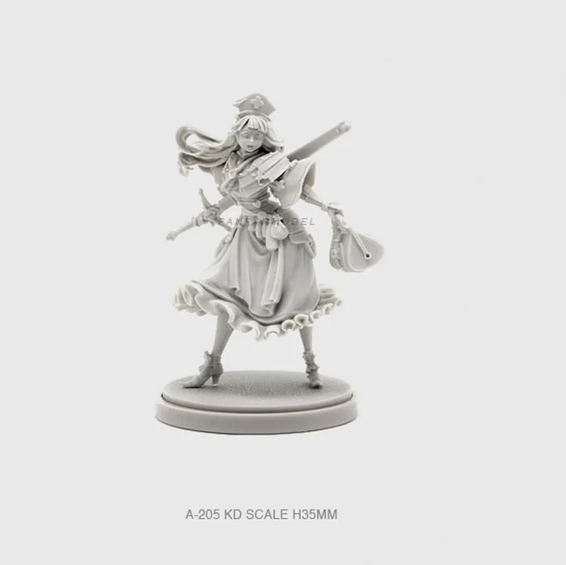 

38mm Resin Model Figure Holy Guardian Knight Gk Micro Miniature 3d Printed White Model Toy Unassembled And Unpainted Kit