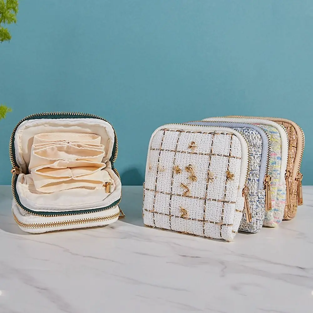 

Многослойная сумка для демонстрации ювелирных изделий, портативный мягкий органайзер для ювелирных изделий, органайзер для колец, держатель для ожерелья, сумка для хранения ожерелий